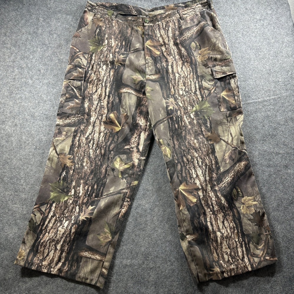 Mossy Oak Cargo Pants Mens 2XL Brown Real‎ Tree Camo Rugged Outdoor Gear
